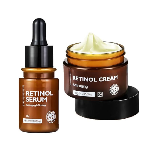 Retinol Anti Aging Face Cream & Face Serum - Made in Korea