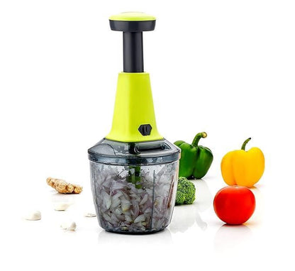 Hand-Press Vegetable Chopper Mixer Cutter